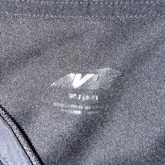 Avia S Active Quilted 1/4 Zip Pullover Charcoal Black - Picture 2 of 6